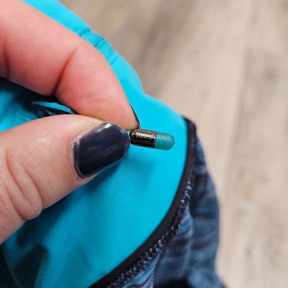 Lululemon Pace Rival Crop Space Dye Twist Naval Blue Peacock Womens 4 Athliesure - Picture 13 of 14